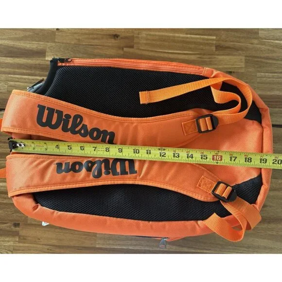 Wilson Burn Molded Large Backpack Tennis Racket Racquet Sports Bag Gym Sporty